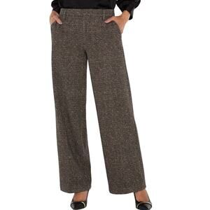 Liverpool Los Angeles Kelsey Trousers Herringbone Wide Leg  8P NWT Officecore